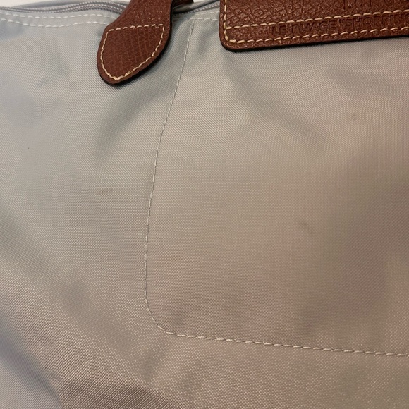 NEW Longchamp Le Pilage Light Grey - Limited Edition Eiffel Tower - Medium - Picture 12 of 16